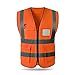 Produktbild Leap-G Warnweste Sicherheitswesten Reflektorweste Sicherheit-Warnweste Weste mit Reißverschluss Universalgröße Hohe Sichtbarkeit, leicht, verstellbar und Elastic Outdoor 5 Farben L XL 2XL