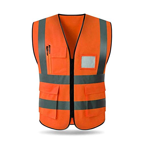 Preisvergleich Produktbild iBâstte Warnwesten Warnweste Unisex Hochsichtbare Warnweste ausgestattet Ideal für Handwerker, Bauarbeiter Wanderer, Hundehalter, Beeren- und Pilzsammler