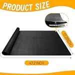 U0U 47.2" Mat d'atelier x17.3", noir PU Haut de tapis de travail en cuir,DIY Table de travail Mat Couverture pour protéger le comptoir de table du banc de travail (Noir, 47.2" x17.3")