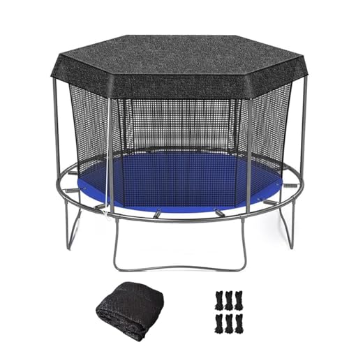 Filet de sécurité pour trampoline à protection renforcée pour poteaux droits