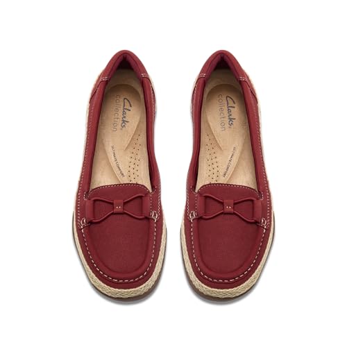 Clarks Collection Women's Elaina Milly Moccasin, Red Nubuck, 7.5 Medium US by Clarks - Image 7