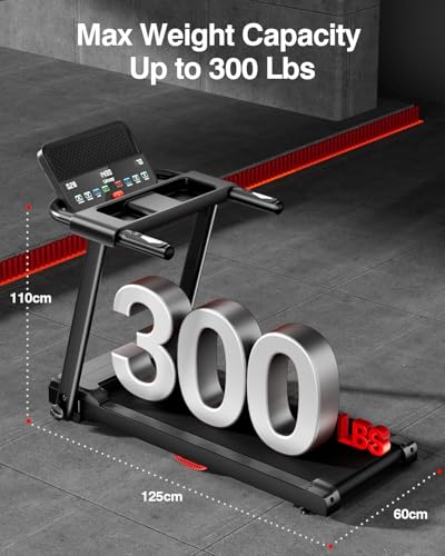 Image of 5-in-1 Walking Pad Treadmill with 15% /17% Manual /AUTO Incline, Quiet Under Desk Treadmills for Home & Office, Compact Foldable Treadmill with Handles and 3.0HP Brushless, 330 LBS Capacity