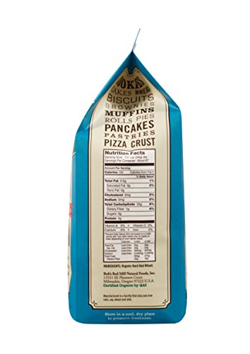 Bob's Red Mill Organic Unbleached White All-Purpose Flour, 5 Lb (Pack Of 4) #TOP2