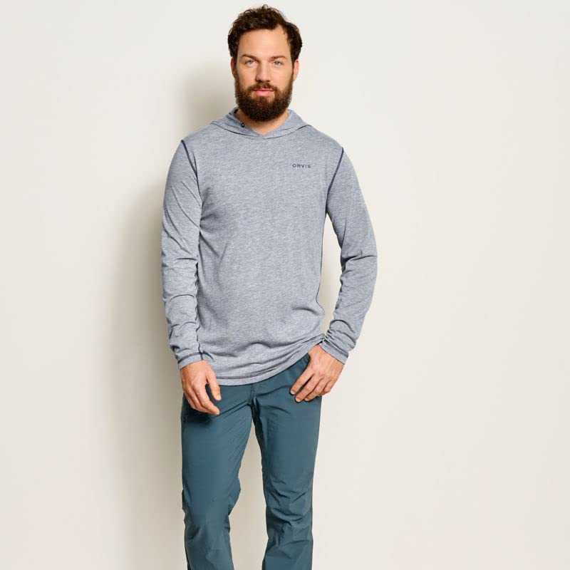 Orvis Men’s drirelease Pullover Hoodie - Lightweight Moisture-Wicking Sun Hoodies for Men with Built-In Sweat Protection3