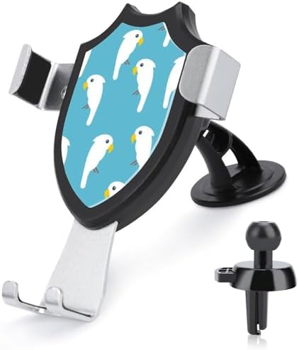 White Cockatoo Birds Funny Phone Mount Adjustable Angle for Car Dashboard Windshield Vent Universal Automobile Accessories image 5