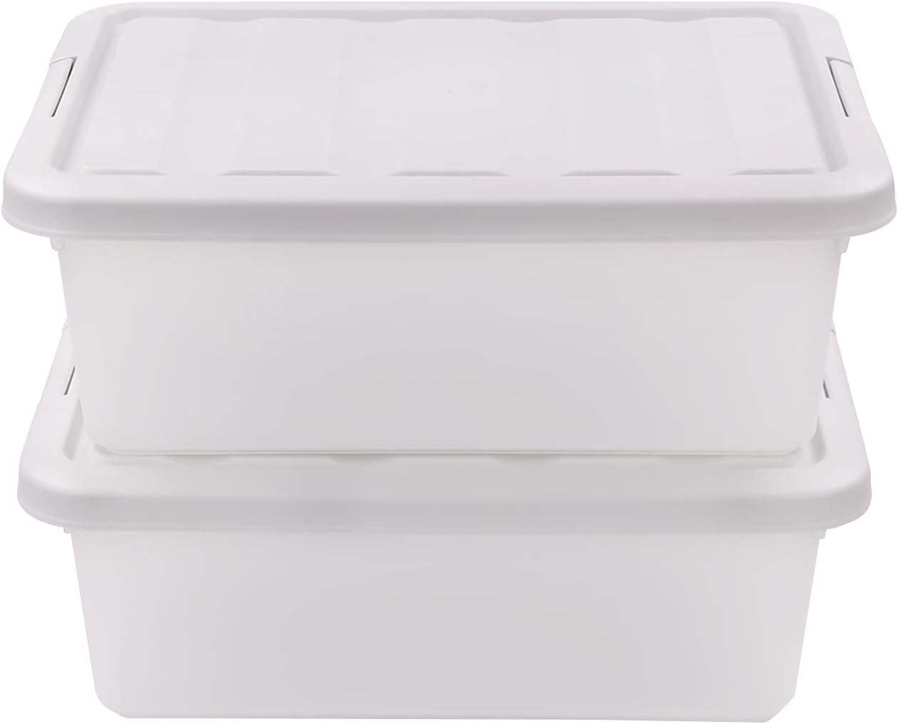 Curver HANDY + Caja Caja De Almacenamiento Con Tapa, 15 L, Transparente / Gris, 39x29x20 Cm