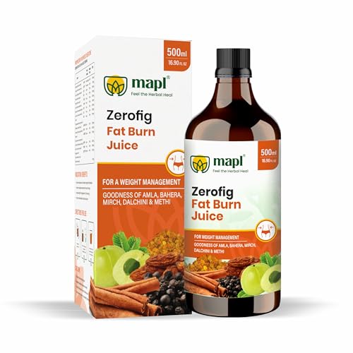 Image of MAPL Zerofig Fat Burn Juice Ayurvedic Herbal Drink With Amla, Saunth And Pippali Supports Weight Management, Metabolism And Digestion For Active Lifestyle 500 ml
