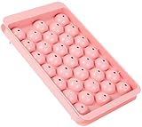 Ice Cube Tray with Lid, 33 Sphere Ice Cube Mold for Freezer, Stackable Round Ice Ball Maker Circle Ice Trays for Cocktails, Whiskey, Coffee, Drinks (Pink) - Image 1