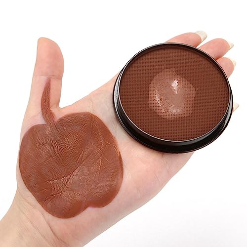 KARLOR Gesichtsfarbe 30g Aqua Make-up Schminke Facepainting Body Paint, wasserbasis professionell Schminkfarbe für Erwachsene Kinder Makeup Halloween Karneval Fasching Cosplay(Braun)