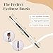 KESHIMA Eyebrow Brush Duo – Premium Angled Eye Brow Brush & Spoolie – Precision Eye Makeup Tool for Applying & Blending Powder, Gel & Liquids