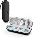 ProCase Elektrische Zahnbürstenetui für Oral-B Vitality Pro/Pro Series 3/iO Series/Oral-B Pro/Philips Sonicare Electric Toothbrush Hülle Oral B Reiseetui Elektrischer Zahnbürstenhalter Case -Schwarz