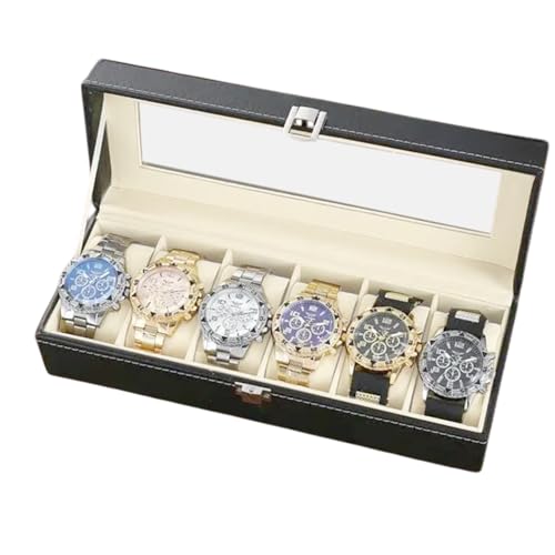 Soluzione elegante e impermeabile: progettata per offrire versatilità, questo orologio presenta uno strato esterno in pelle PU impermeabile e una morbida fodera interna. Si adatta alla maggior parte delle dimensioni e degli stili di orologi e li mantiene in buone condizioni con stile con un cuscino morbido e di supporto.