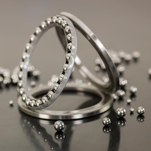 QUARKZMAN 10 Stück Kugellager Stahlkugeln, 10mm Kugellager Kugeln 440c Edelstahl Edelstahlkugeln G10 Präzisions Metallkugeln Lager Stahlkugeln für Lager Fahrräder