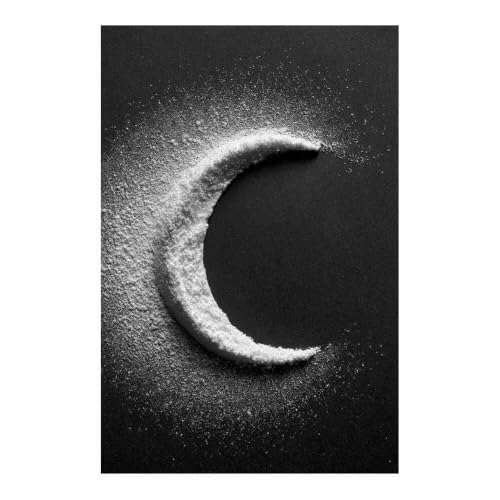 Decoration murale lune tableau toile pour personnaliser un salon ou une cuisine 70x100cm