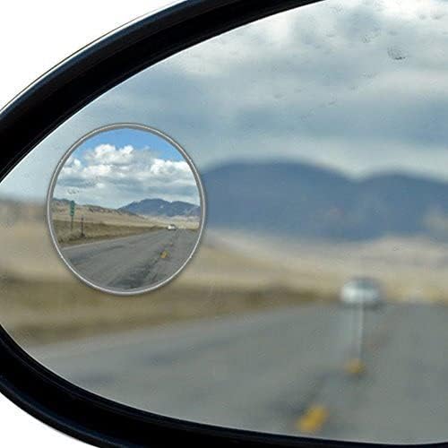Blind Spot Mirrors 4 Pack-2 Inch Round Rear View Convex Mirror for Cars/SUVs/Motorcycles/Trucks/Trailers/Snowmobiles/Bicycles/RVs/Boats/Golf Carts with Rust Resistant Frame-HD Real Glass
