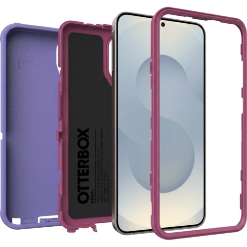 Image of OtterBox Samsung Galaxy S25+ & Galaxy S24+ (Only) - Defender Series Case - Violet Current (Purple & Pink) - Rugged & Durable - with Port Protection - Wireless Charging Compatible