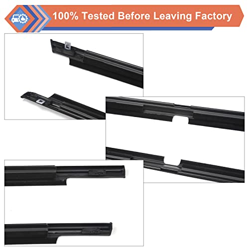 Zonfant Car Outer Door Four Window Glasses Molding Trim Weatherstrip Seal Belt Kit Compatible With 2003-2009 Toyota 4Runner, Replace#68161-35060 68162-35060 68163-35030 68164-35030 #TOP4