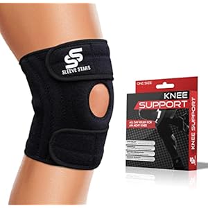 Sleeve Stars Knee Support for Women & Men, Knee Brace Patella Tendon Knee Strap, Compression Knee Wrap & Protection for LCL, MCL, ACL & Dislocated Kneecap, Patellar Stabilizer for Joint Pain (XL-3XL)