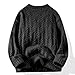 Cambkatl Men's Fashion Sweaters - Basic Solid Color V Neck Casual Knitted Pullovers Loose Long Sleeve Sweater Tops
