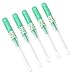 Black Menba Pack of 5 Catheter Piercing Needles Tattoo Piercings Tool (18G)
