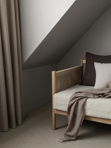 Housse de coussin polyester acrylique Blomus Moonbeam effet bouclé