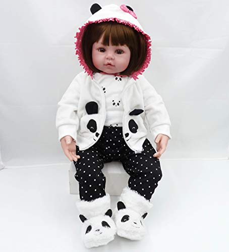 ZIY IUI 24 "60 cm Reborn Baby Doll Vinilo de Silicona Suave Hecho a Mano Realista Newborn Doll Baby Playmate Navidad