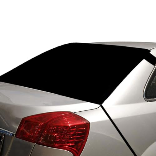Image of Car Rear Windshield Snow Cover, 57x35 Inch Anti Ice Frost Rear Windshield Protector, Windproof Oxford Back Window Cover, Winter Car Accessories for Cars, Trucks, SUVs, Lorries