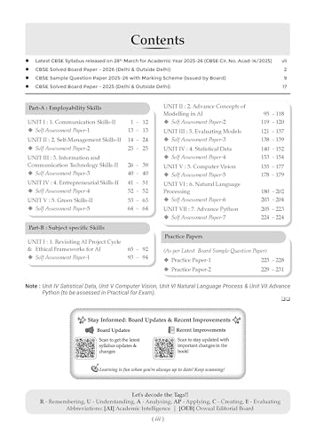 Image of Oswaal CBSE Class 10 Artificial Intelligence Question Bank | Chapter & Topic-wise Solved Papers (2017-2026) | Based on Syllabus (April 2026) | Includes 2026 Papers | For 2027 Exam
