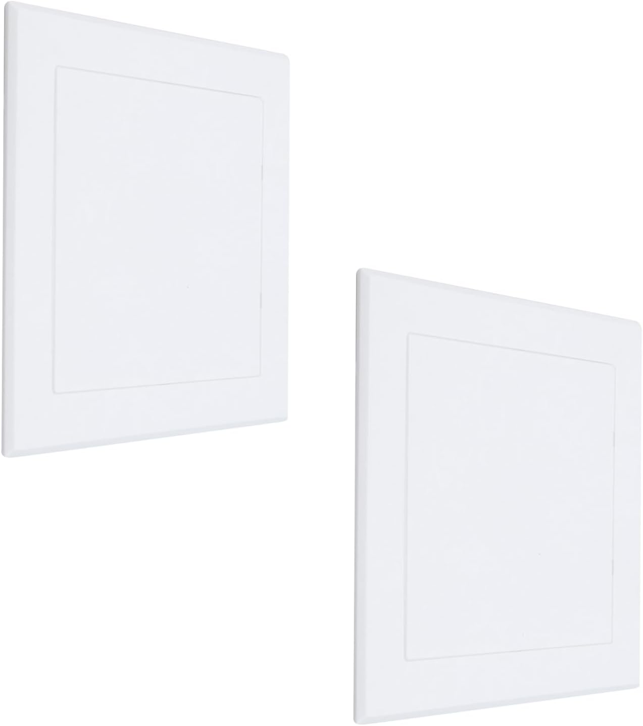 2Pcs Plumbing Access Panel for Drywall, 9×9 inch ABS Plumbing Cover Plates, Hidden Wall Panels for Pipes, Valves & Utility Maintenance (White)