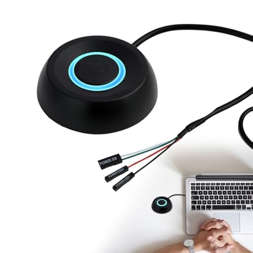 EuAcesry Botón de Alimentación para Pc Extensión, 1.8 M Botones Encendido pc, Botón de Encendido Externo para Desktop Computer Power con Luz Led Cable De Extensión | Ya disponible en tu tienda friki favorita! En mundofriki.es!