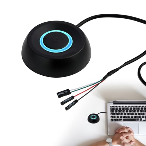 EuAcesry Botón de Alimentación para Pc Extensión, 1.8 M Botones