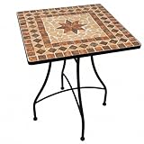 Mosaik Gartentisch Balkontisch Eckig 60 cm Mosaiktisch Mediterran