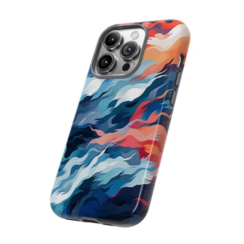 Coque iPhone 14 Pro vagues fluides protection rigide et finition brillante - 2