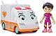 Disney Junior Firebuds, Violet and Axl, Actionfigur und Krankenwagen Spielzeug mit interaktiver Augenbewegung, Kinderspielzeug für Jungen und Mädchen ab 3 Jahren