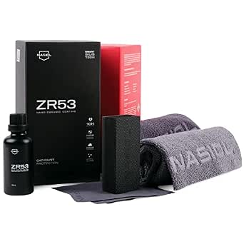 Nasiol ZR53 Nano Ceramic Coating for Cars – Complete Kit for Professional Paint Protection