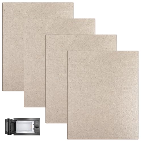 4 plaques mica pour four micro-ondes, 15 x 12 cm, disques mica pour micro-ondes Waveguide, couverture universelle pour micro-ondes, plaque de mica de rechange