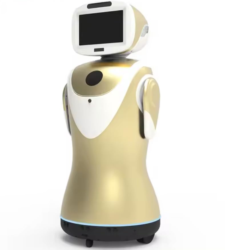 GOWE Golden Color Welcome Dancing Reception Roboter Event Interactive Mobile Commercial Robot