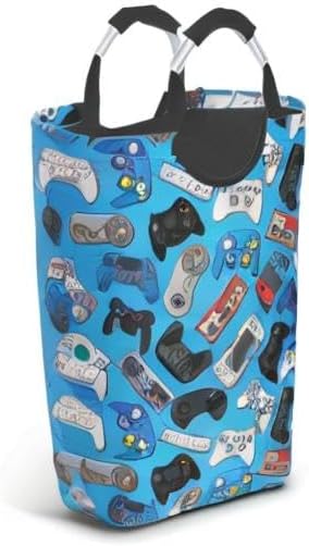 Miniatura 7 de Cesta de lavandería con asas, organizador de almacenamiento de juguetes, cubo plegable, bolsa de ropa sucia para el hogar, baño, dormitorio