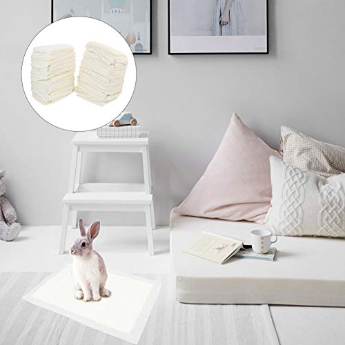 VILLCASE 100 Unidades de Coelhos Descartáveis ??Para Gaiola de Fraldas Almofada de Limpeza Saudável