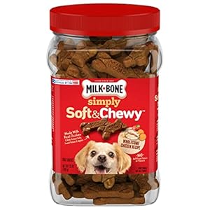 Milk-Bone Simply Soft & Chewy Dog Treats, Wholesome Chicken Recipe, 25 Ounce Made with Real Chicken, Rolled Oats, Sweet Potato & Apples