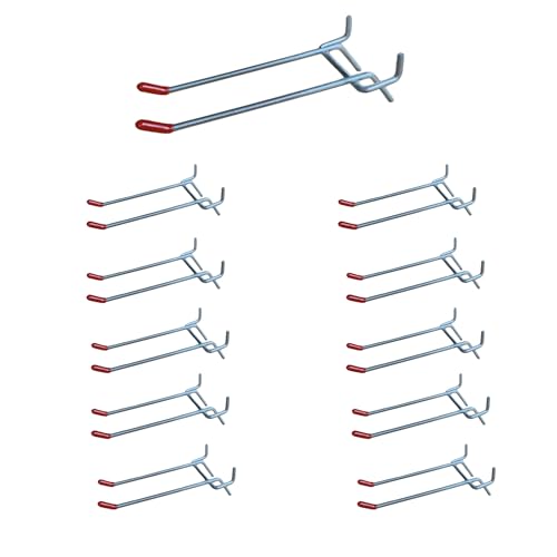 Pegboard Hooks 10-Pack Metal - Peg Board Hooks for Hanging