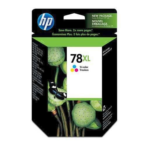 HP Genuine OEM C6578AN ( HP78XL ) HP 78XL Large Tri-Color Inkjet Print Cartridge (970 YLD)