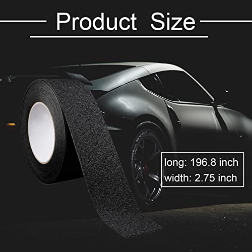 Ajxn Anti-Slip Car Door Entry Guard, 16.4Ft Diy Adhesive Car Door Sill Protector, Car Paints Protector Sticker Cover Also Prevent From Scuffs, Scratches, Or Damage, Textured Black (16Ft X 7Cm) #TOP1