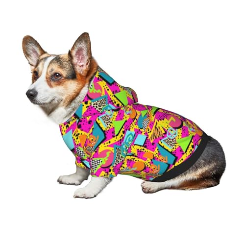 Suéter con capucha retro para perro talla XL miniatura 6