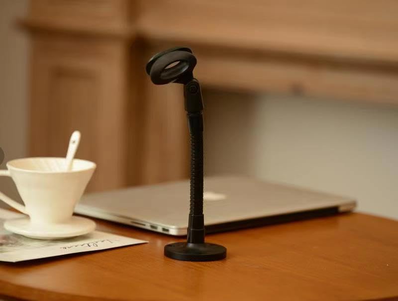 Miniatura 7 de Soporte para micrófono con brazo de cuello de cisne de micrófono de 6 pulgadas, soporte para micrófono de podio, escritorio con brazo flexible,