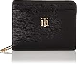 Cartera mediana Timeless Tommy Hilfiger TH Timeless Med Cartera, Accesorio de Viaje-Billetera Plegable para Mujer, Black, 37/38 EU
