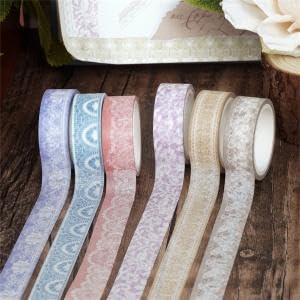 Image of HASTHIP Washi Tape - 12 Rolls Vintage Lace Washi Tape Set Decorative Japanese Masking Paper Tapes for Scrapbooking Washis Tapes Floral for Planners, Card, Gift Wrapping, DIY Decoration