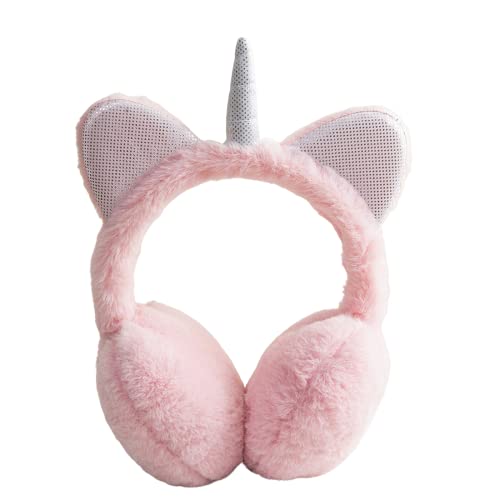 BLOMDES Orejera de unicornio Orejera de niña rosa Cover