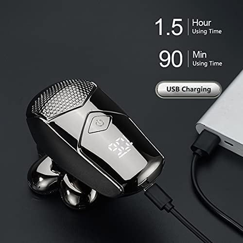 Barbeador elétrico de corpo inteiro para lavagem de corpo masculino, barbeador de cabeça de seis pon