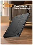 Poetic Explorer Magnetyczne etui kompatybilne z Galaxy Tab A9+ Plus (2023), stojak folio, super mocny magnetyczny uchwyt Fidget do tabletu Galaxy A9 Plus, czarne